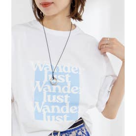 Wander lust ワイドシルエットプリントTシャツ （ホワイト系2）