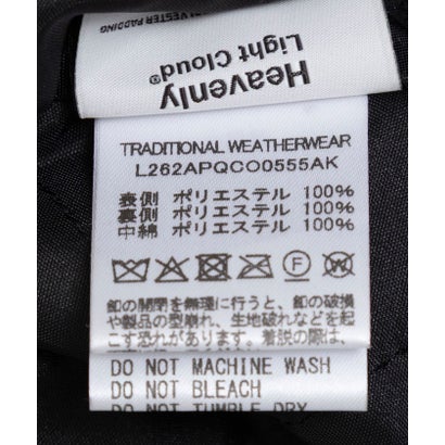 ＜Traditional WeatherWear＞ELTON LONG QLT （ブラック）｜詳細画像
