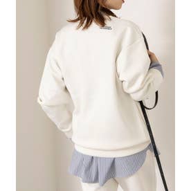 T/Rダンボールニット刺繍トレーナー （オフホワイト）