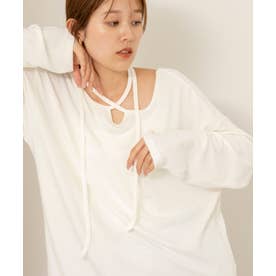 【WEB限定】チョーカーカットソー （オフホワイト）