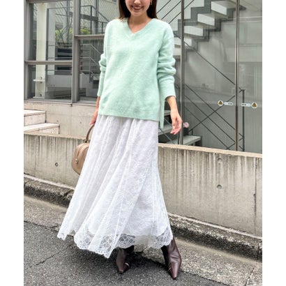 ノーリーズ NOLLEY'S 《手洗い可能》ヘアリーVネックプルオーバー （ベビーピンク）｜詳細画像