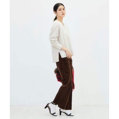ノーリーズ NOLLEY'S 《手洗い可能》ヘアリーVネックプルオーバー （ベビーピンク）｜詳細画像