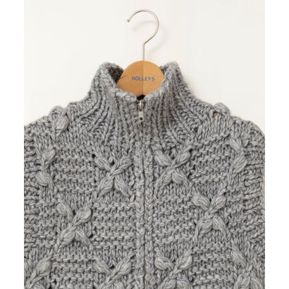 ノーリーズ NOLLEY'S ＜TORRAZZO DONNA＞Chunky Cable Knit Vest （チャコールグレー）｜詳細画像