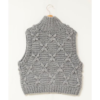 ノーリーズ NOLLEY'S ＜TORRAZZO DONNA＞Chunky Cable Knit Vest （チャコールグレー）｜詳細画像