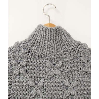 ノーリーズ NOLLEY'S ＜TORRAZZO DONNA＞Chunky Cable Knit Vest （チャコールグレー）｜詳細画像