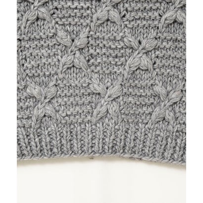 ノーリーズ NOLLEY'S ＜TORRAZZO DONNA＞Chunky Cable Knit Vest （チャコールグレー）｜詳細画像