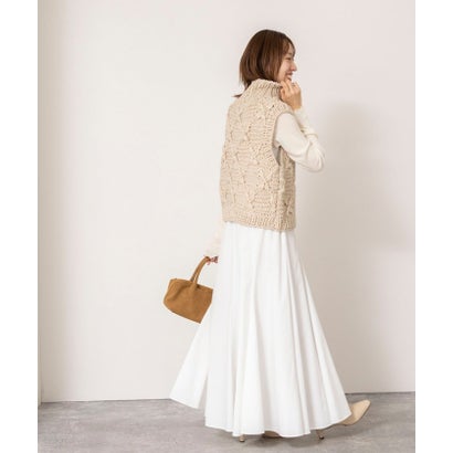 ノーリーズ NOLLEY'S ＜TORRAZZO DONNA＞Chunky Cable Knit Vest （チャコールグレー）｜詳細画像