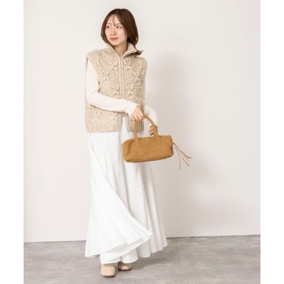 ノーリーズ NOLLEY'S ＜TORRAZZO DONNA＞Chunky Cable Knit Vest （チャコールグレー）｜詳細画像