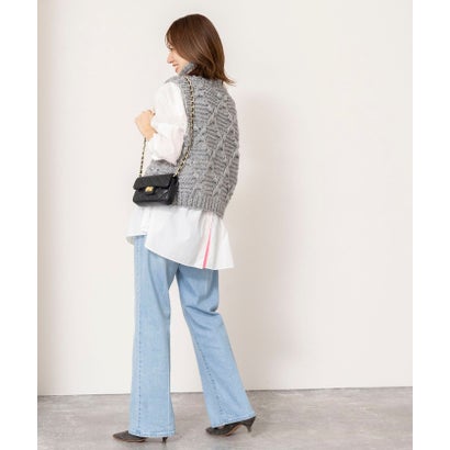 ノーリーズ NOLLEY'S ＜TORRAZZO DONNA＞Chunky Cable Knit Vest （ベージュ）｜詳細画像