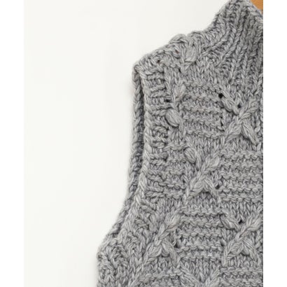 ノーリーズ NOLLEY'S ＜TORRAZZO DONNA＞Chunky Cable Knit Vest （ベージュ）｜詳細画像