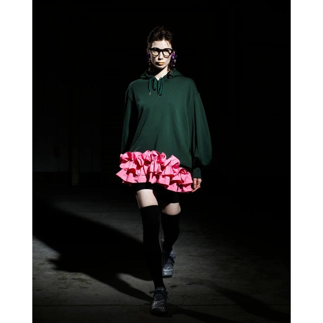 ノントーキョー NON TOKYO フリル ヘム スウェット フーディー（FRILL 