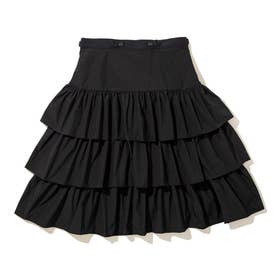 3WAY ティアードスカート（3Way Tiered Skirt） （BLACK）