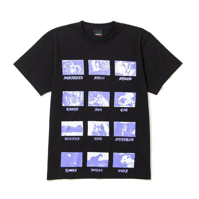 プリント ハーフスリーブ Tシャツ アニマル（Print H/S T-Shirt Animal） （BLACK）