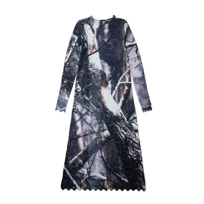 レース ダイレクト プリント ワンピース（Lace direct print one-piece） （CAMO）｜詳細画像