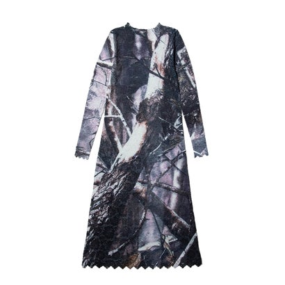 レース ダイレクト プリント ワンピース（Lace direct print one-piece） （CAMO）｜詳細画像