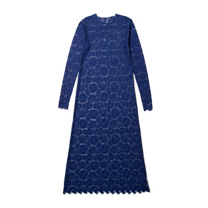 レース ダイレクト プリント ワンピース（Lace direct print one-piece） （BLUE）｜詳細画像