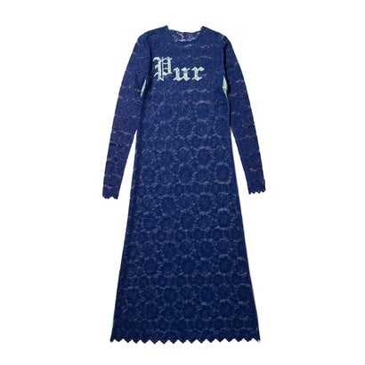 レース ダイレクト プリント ワンピース（Lace direct print one-piece） （BLUE）｜詳細画像