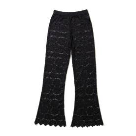 レース フレアパンツ（Lace flare pants） （BLACK）