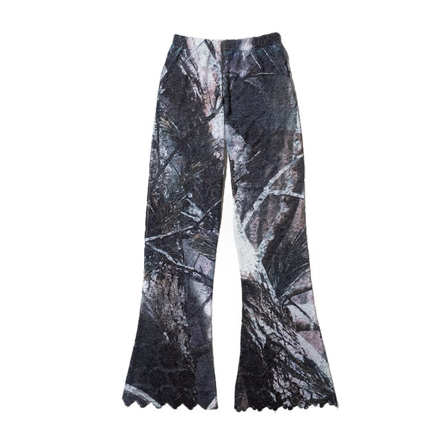 レース ダイレクト プリント フレアパンツ（Lace direct print flare pants） （CAMO）