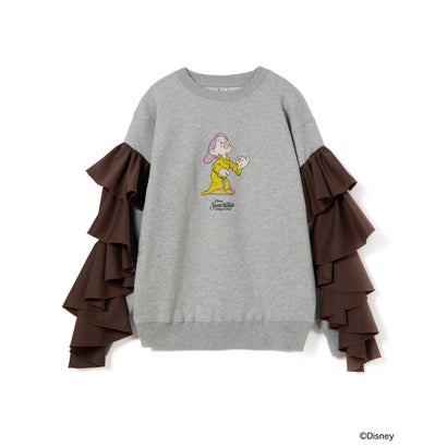 フリルスリーブ プルオーバースウェット（Frill Sleeve Pullover Sweat ） （GRAY）｜詳細画像
