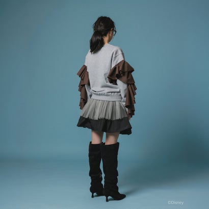 フリルスリーブ プルオーバースウェット（Frill Sleeve Pullover Sweat ） （GRAY）｜詳細画像