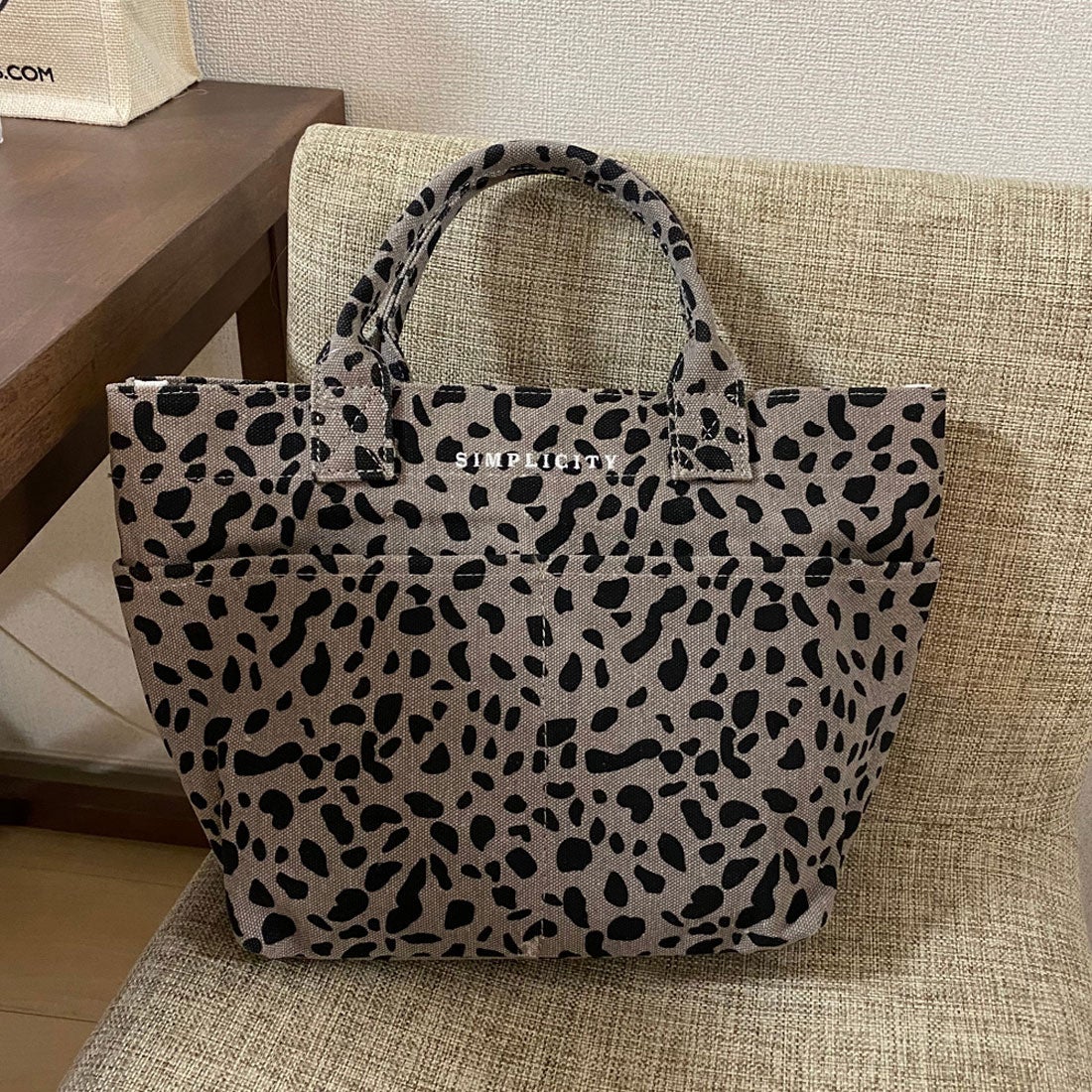 ノンヘッジ non-hedge 刺繍ロゴキャンバストートバッグ （Pグレー 