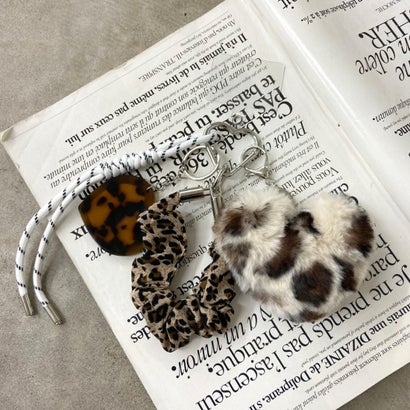 アニマルファーチャームストラップ （ブラウン）｜詳細画像