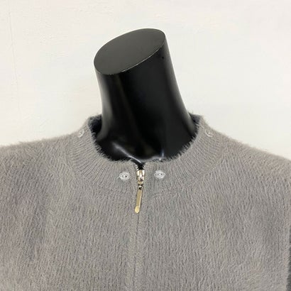 ノンヘッジ non-hedge ファーZIPショートカーディガン （オフホワイト）｜詳細画像