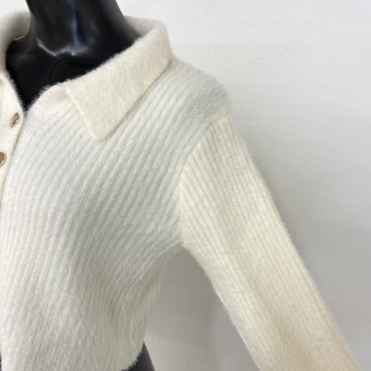 ノンヘッジ non-hedge シャギーボタンポロ （チャコール）｜詳細画像