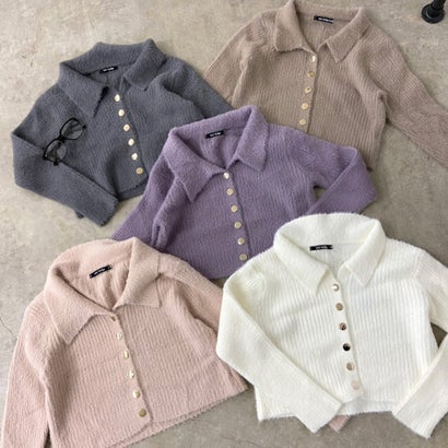 ノンヘッジ non-hedge シャギーボタンポロ （モカ）｜詳細画像