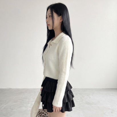 ノンヘッジ non-hedge シャギーボタンポロ （モカ）｜詳細画像