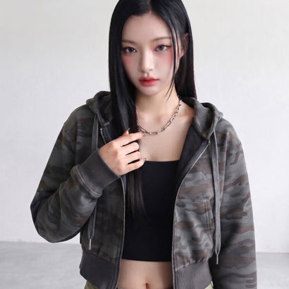 迷彩パーカー （チャコール）｜詳細画像