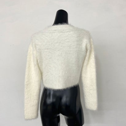 ノンヘッジ non-hedge シャギーニットショートプルオーバー （チャコール）｜詳細画像