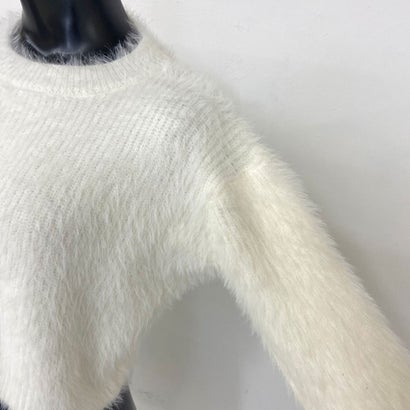 ノンヘッジ non-hedge シャギーニットショートプルオーバー （パープル）｜詳細画像