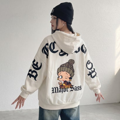 BETTYBOOPバックロゴパーカー （ブラック）｜詳細画像