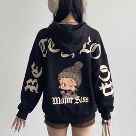 BETTYBOOPバックロゴパーカー （ブラック）