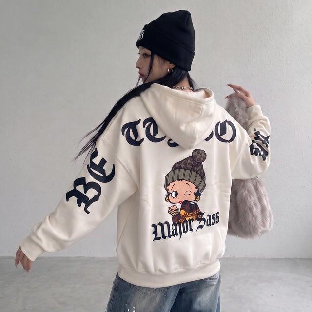 BETTYBOOPバックロゴパーカー （アイボリー）
