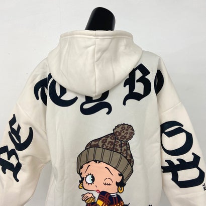 BETTYBOOPバックロゴパーカー （チャコール）｜詳細画像