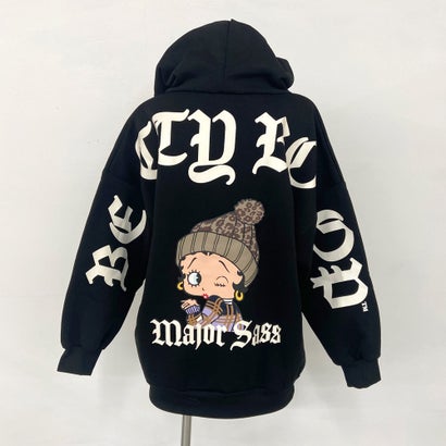 BETTYBOOPバックロゴパーカー （チャコール）｜詳細画像