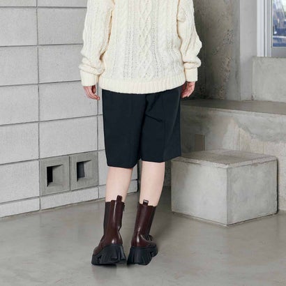 デザインソールサイドゴアブーツ （ダークブラウン）｜詳細画像