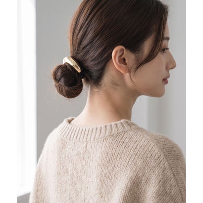 コレカラ colleca la シンプル アーチ型メタルヘアゴム （ゴールド）｜詳細画像