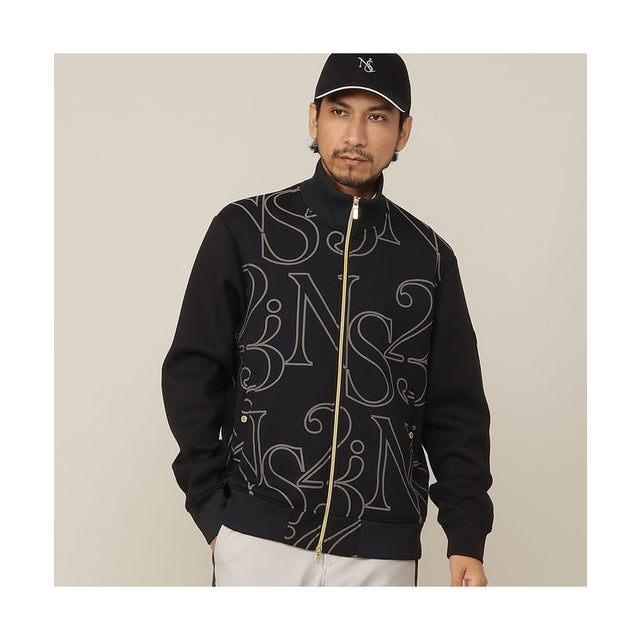 【Men's】NS23フロッキープリントジャージ （ブラック）