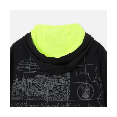 エヌエス23・パー・ニッサゴルフ NS23 par Nissa Golf 【Men's】GORDUR地図プリントパーカー （グレー）｜詳細画像