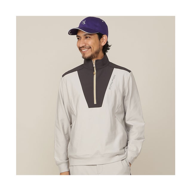 【Men's】HEAT PERFORMAハーフZIP （ライトグレー）