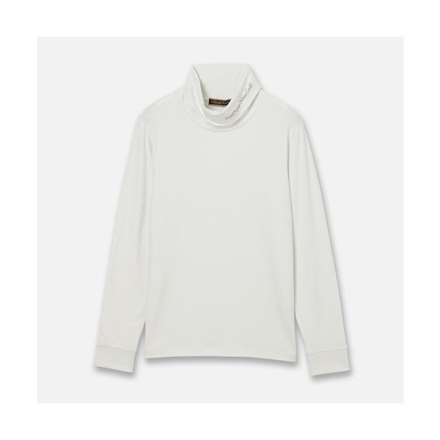 【Men's】吸湿発熱モックネック （ホワイト）