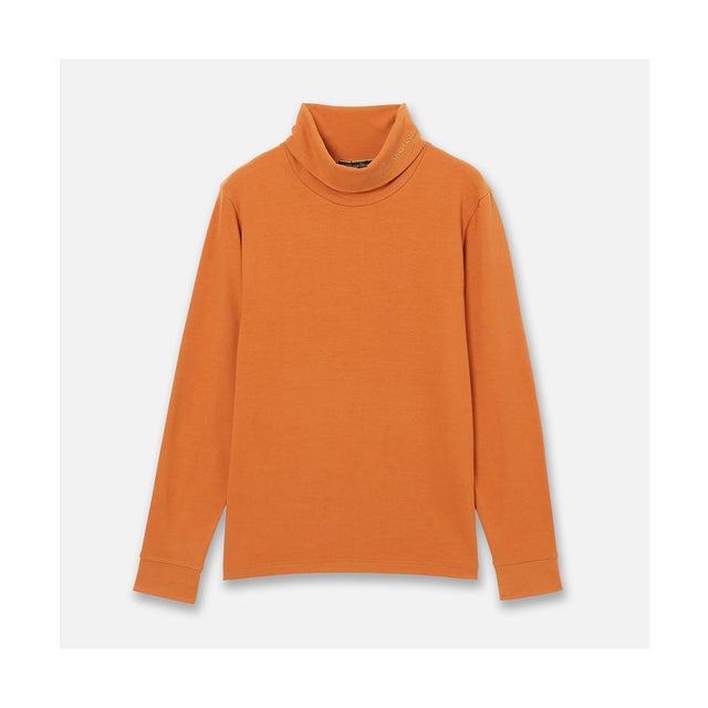 【Men's】吸湿発熱モックネック （オレンジ）