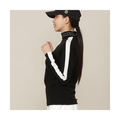 【Women's】吸湿発熱モックネック （ホワイト）｜詳細画像