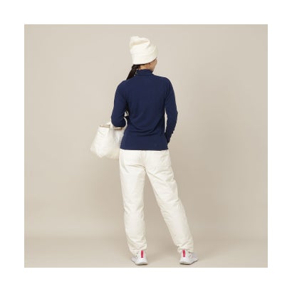 【Women's】吸湿発熱モックネック （ホワイト）｜詳細画像