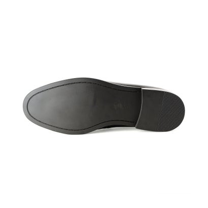 ロンドンシューメイク オックスフォード アンド ダービー London Shoe Make Oxford and Derby レザー スリム コイン ローファー （BL）｜詳細画像