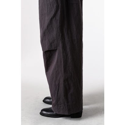 EASY WIDE TROUSERS （OFF BLACK）｜詳細画像